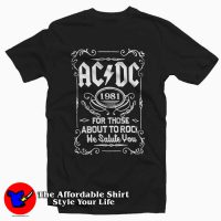 ACDC 1981 For Those About To Rock Tee Shirt