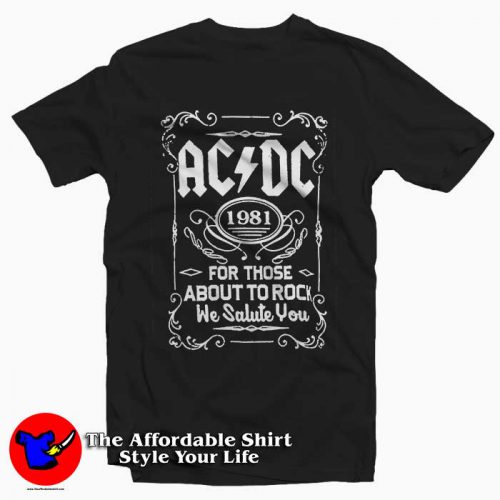 ACDC 1981 For Those About To Rock 500x500 ACDC 1981 For Those About To Rock Tee Shirt