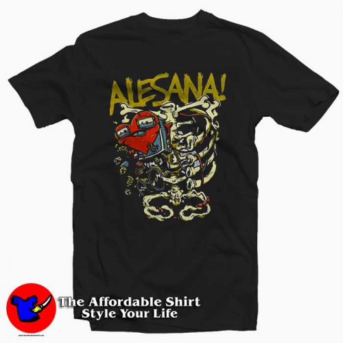 Alesana Skeleton 500x500 Alesana Skeleton Tee Shirt