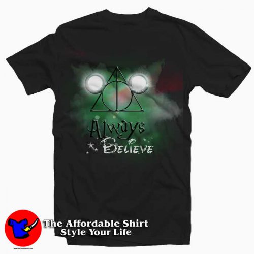 Always Believe Harry Potter and Mickey Mouse T Shirt 500x500 Always Believe Harry Potter and Mickey Mouse Tee Shirt