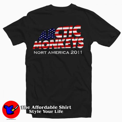 Arctic Monkeys North American Tee Shirt 500x500 Arctic Monkeys North American Tee Shirt