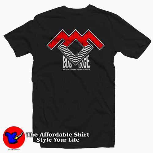 Black Lodge Twin Peaks Tee Shirt 500x500 Black Lodge Twin Peaks Tee Shirt