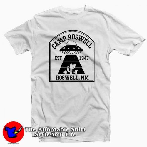 Camp Roswell Alien Camping Tee Shirt 500x500 Camp Roswell Alien Camping Tee Shirt