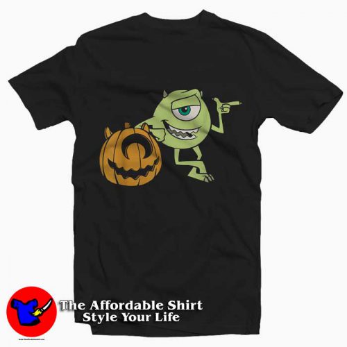 Disney PIXAR Mike Halloween Pumpkin Pose Tee Shirt 500x500 Disney PIXAR Mike Halloween Pumpkin Pose Tee Shirt