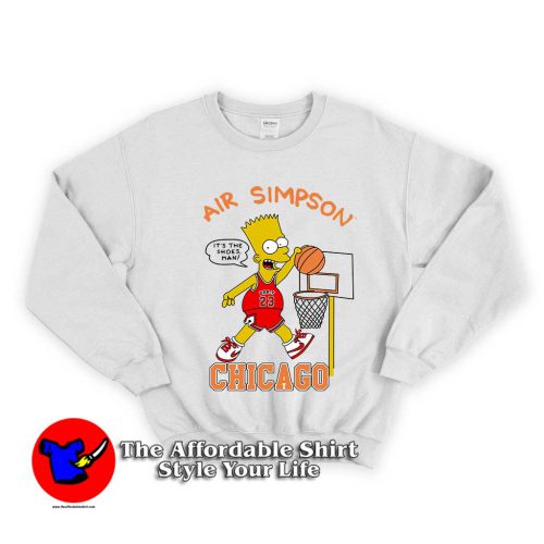 Air Bart Simpson 500x500 Air Bart Simpson Unisex Sweatshirt