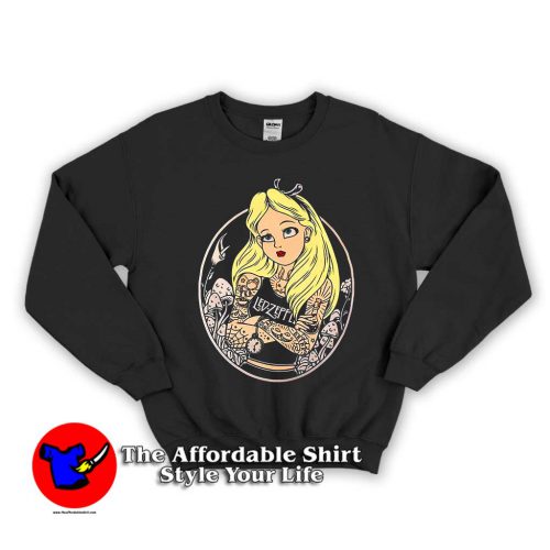 Alice In Wonderland Punk 500x500 Alice In Wonderland Punk Unisex Sweatshirt