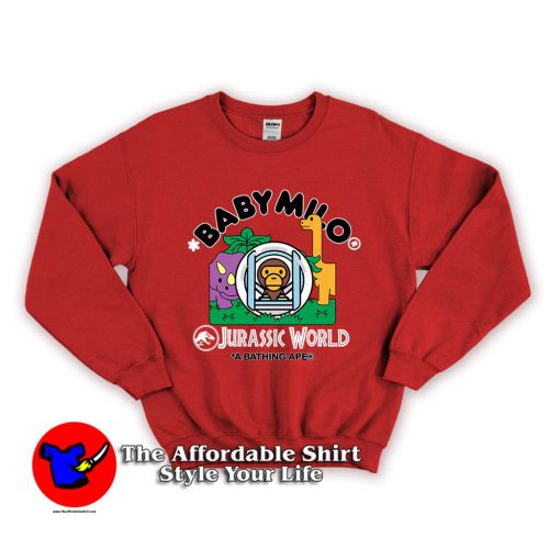 Baby Milo Bape X Jurassic World 500x500 Baby Milo Bape Jurassic World Unisex Sweatshirt