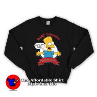 Bart Simpson Radical Dude Cartoon Unisex Sweatshirt