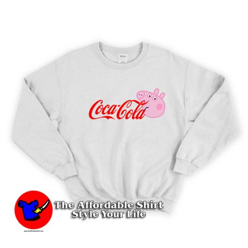 Coca Cola Coke X Peppa Pig Parody 1 500x500 Coca Cola Peppa Pig Parody Unisex Sweatshirt