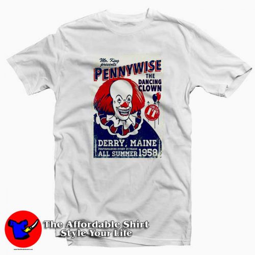 Dancing Clown Pennywise 500x500 Dancing Clown Pennywise Tee Shirt