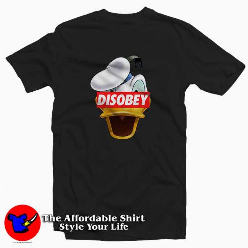 Disobey Donald Duck Disney Supreme 500x500 Disobey Donald Duck Disney Supreme Tee Shirt