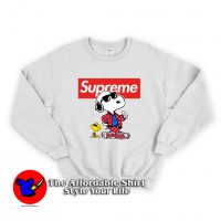 Grunge Snoopy Supreme Collab Unisex Sweatshirt