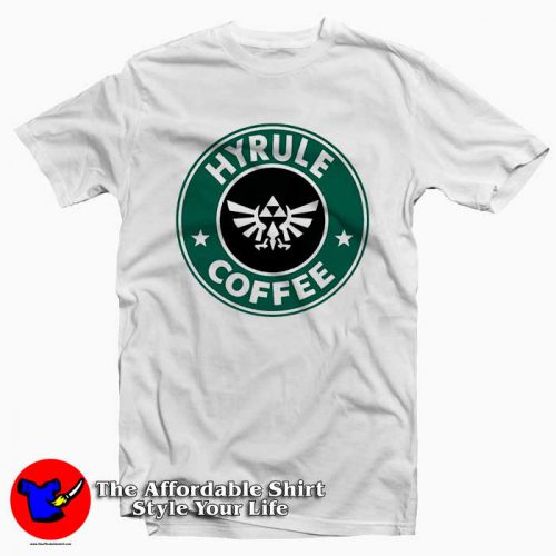 Hyrule Coffee The Legends of Zelda 500x500 Hyrule Coffee The Legends of Zelda Tee Shirt