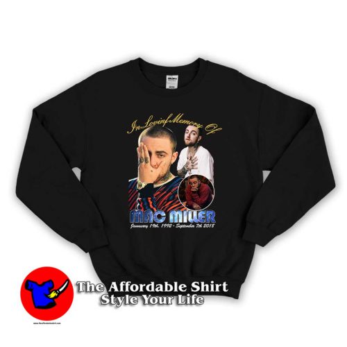 In Loving Memory of Mac Miller 1 500x500 In Loving Memory of Mac Miller Unisex Sweatshirt