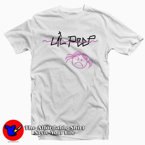 Lil Peep Sad Face 500x500 Lil Peep Sad Face Tee Shirts