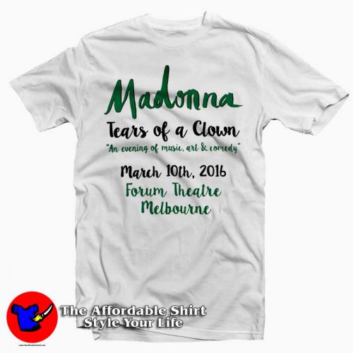 Madonna Tears of a Clown Tee Shirts 500x500 Madonna Tears of a Clown Tee Shirts