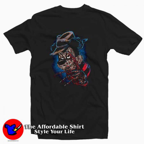 Mickey Mouse Parody Freddy Krueger 500x500 Mickey Mouse Parody Freddy Krueger Tee Shirt