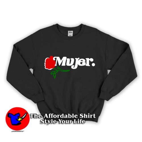 Mujer Red Rose 1 500x500 Mujer Red Rose Unisex Sweatshirt