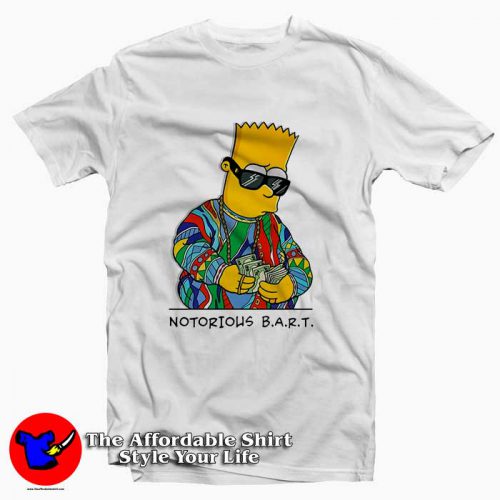 Notorious Bart Simpson 500x500 Notorious Bart Simpson Tee Shirt