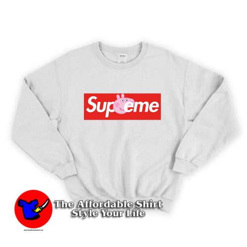 Peppa Pig X Supreme Red Box 1 500x500 Peppa Pig Supreme Red Box Unisex Sweatshirt