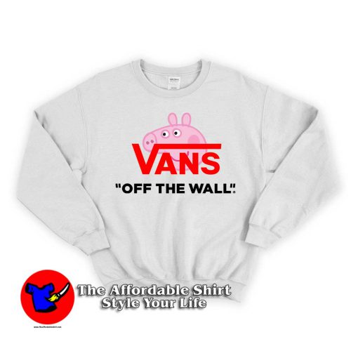 Peppa Pig X Vans Parody 1 500x500 Peppa Pig Vans Parody Unisex Sweatshirt