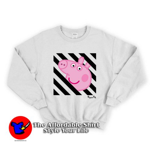 Peppa Pig x OFF White Collab 1 500x500 Peppa Pig x OFF White Collab Unisex Sweatshirt