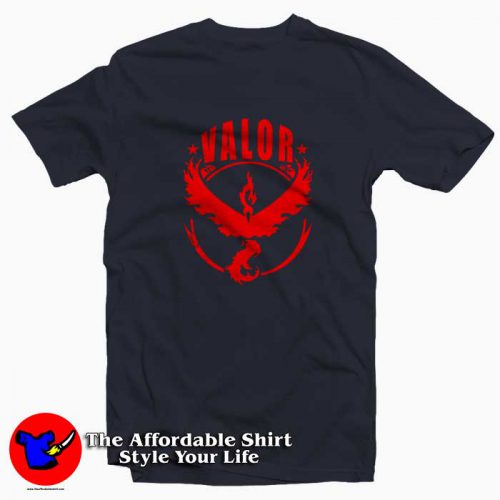 Pokemon GO Valor Emblem Tee Shirt 500x500 Pokemon GO Valor Emblem Tee Shirt