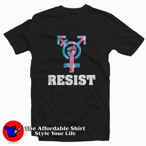 Resist with Transgender 500x500 Resist with Transgender Tee Shirt