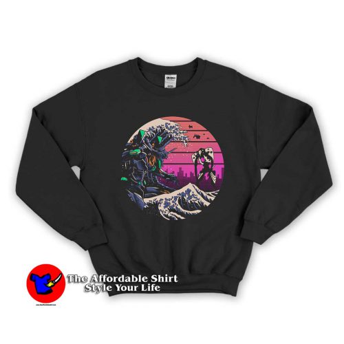 Retro Wave Eva 1 500x500 Retro Wave Eva Unisex Sweatshirt