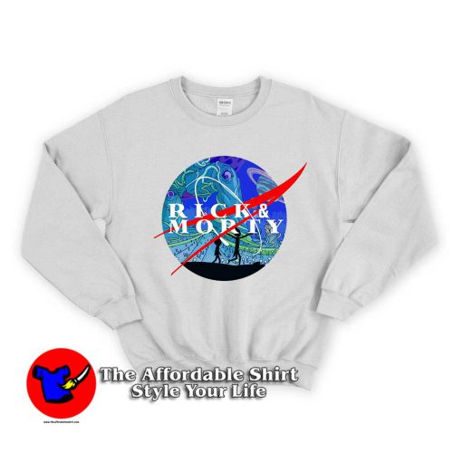 Rick Morty Nasa 1 500x500 Rick & Morty Nasa Unisex Sweatshirt