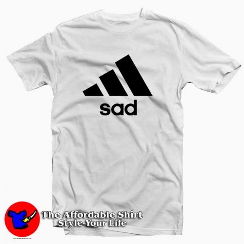 Sad Adidas Inspired 500x500 Sad Adidas Inspired Tee Shirt