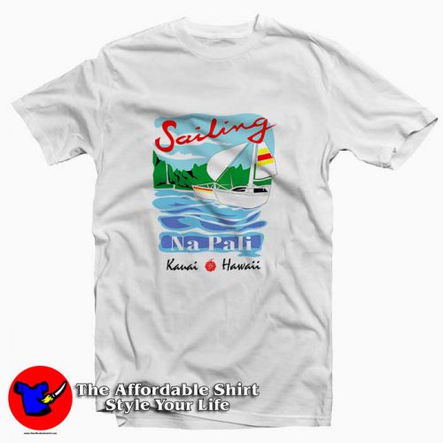 Sailing Na Pali Hawaii Tee Shirt 500x500 Sailing Na Pali Hawaii Tee Shirt