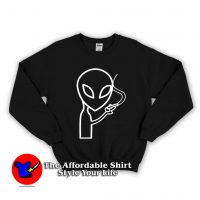 Smoking Alien Unisex Sweatshirt