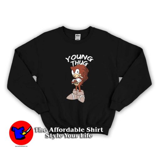 Sonic Young Thug Recorded 1 500x500 Sonic Young Thug Recorded Unisex Sweatshirt