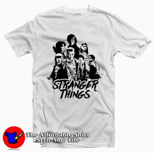 Stranger Things Black 500x500 Stranger Things Black Tee Shirt