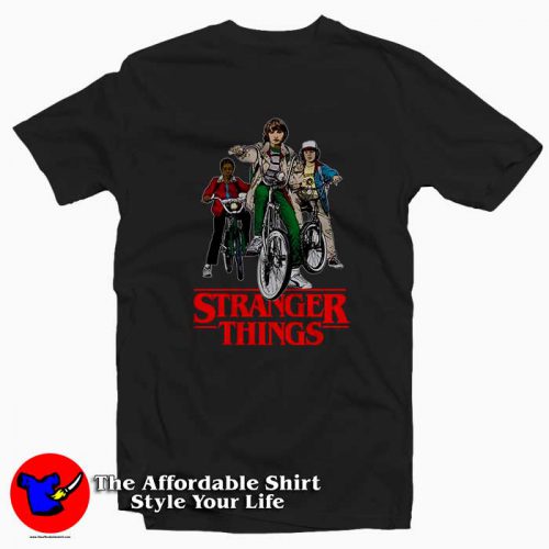 Stranger Things Group 500x500 Stranger Things Group Tee Shirt