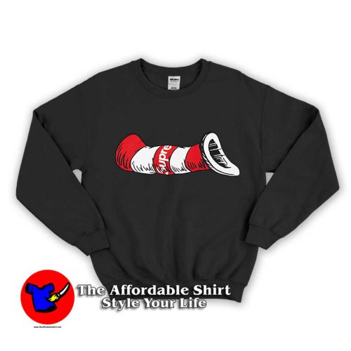 Supreme Cat in the Hat 1 500x500 Supreme Cat in the Hat Unisex Sweatshirt