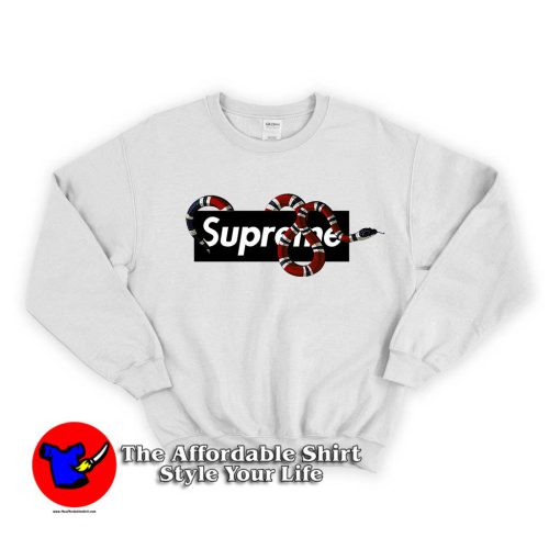 Supreme Collab 500x500 Supreme Collab Snake Unisex Sweatshirt