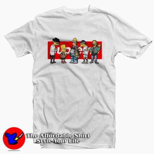 Supreme x Bart Simpson Logo 500x500 Supreme x Bart Simpson Logo Tee Shirt