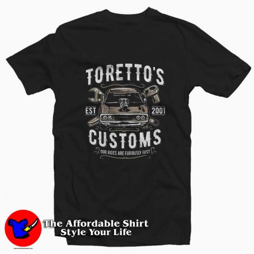 Torettos Garage Customs 500x500 Toretto's Garage Customs Tee Shirt