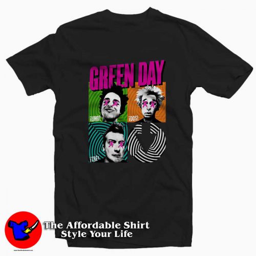 Uno Dos Tre Green Day 500x500 Uno Dos Tre Green Day Tee Shirt