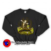 luke and yoda calvin and hobbes Unisex Sweatshirt