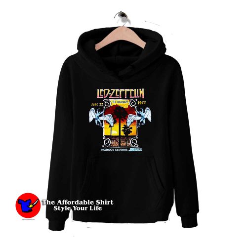 Led Zeppelin 1977 Inglewood Concert 500x500 Led Zeppelin Vintage Inglewood Hoodie