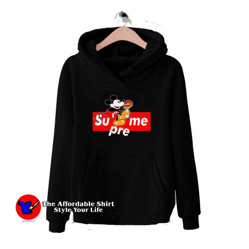 Mickey Mouse Box Logo Supreme 500x500 Mickey Mouse Box Logo Supreme Hoodie