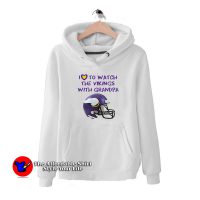 Minnesota Vikings Helmet Grandpa Hoodie