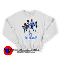 Obamas as the Incredible Unisex Sweatshirt