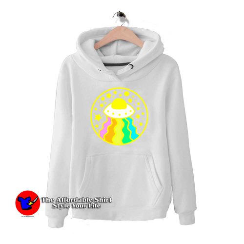 Rainbow UFO 500x500 Funny Rainbow UFO Hoodie