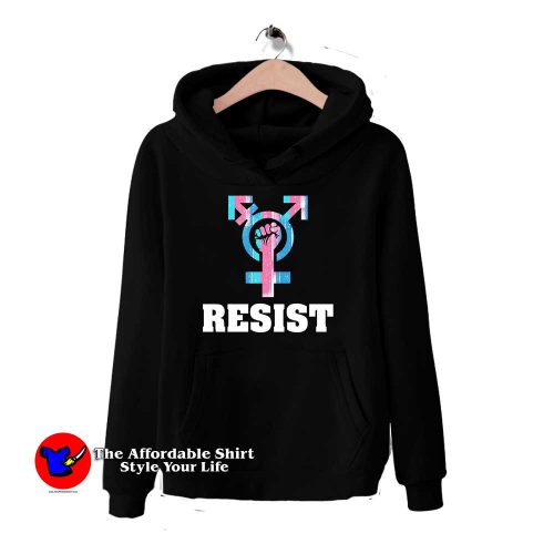 Resist with Transgender 500x500 Resist with Transgender Hoodie