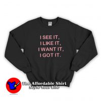 Ariana Grande Song lyrics Unisex Sweatshirt