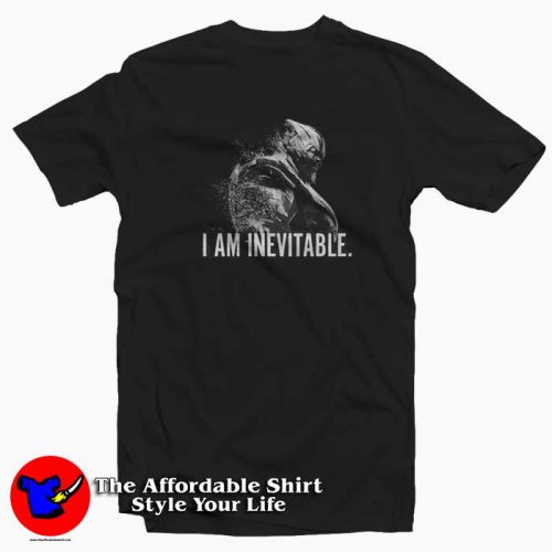 Avenger Endgame Thanos Inevitable 500x500 Avenger Endgame Thanos Inevitable T Shirt